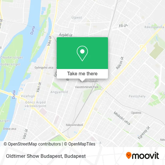 Oldtimer Show Budapest map