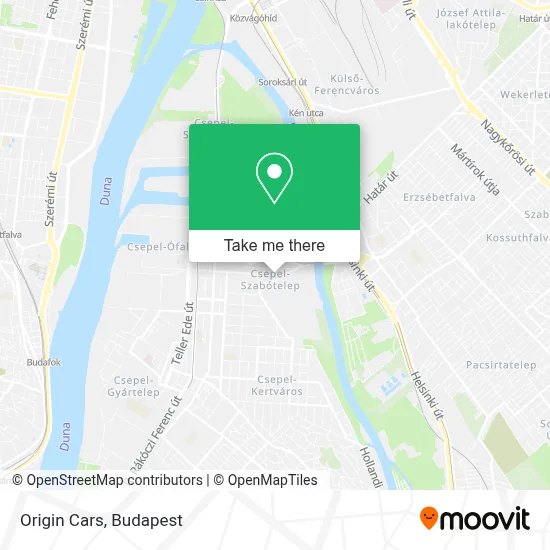 Origin Cars map