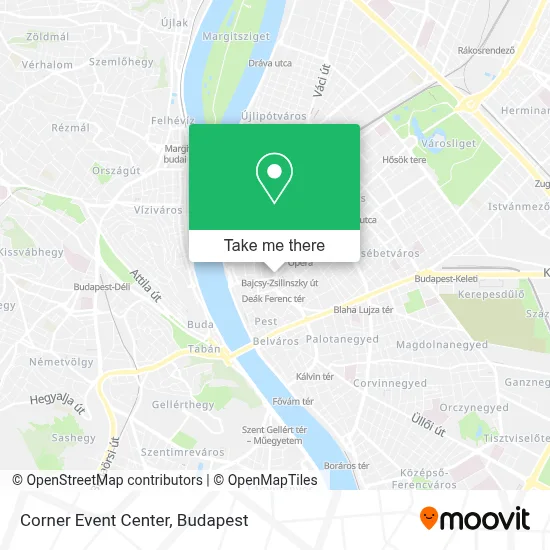 Corner Event Center map