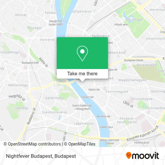 Nightfever Budapest map
