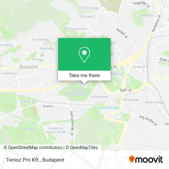 Tenisz Pro Kft. map