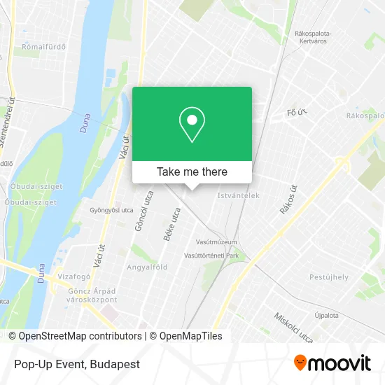 Pop-Up Event map