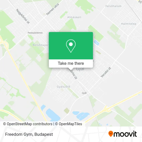 Freedom Gym map