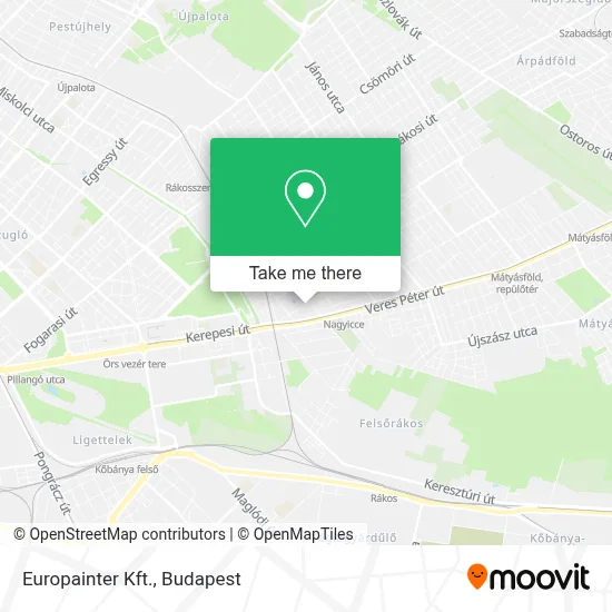 Europainter Kft. map