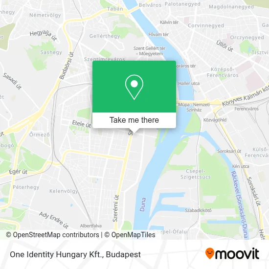 One Identity Hungary Kft. map