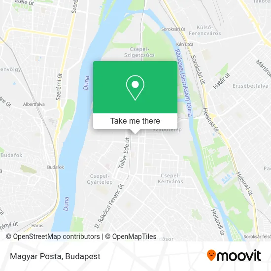 Magyar Posta map