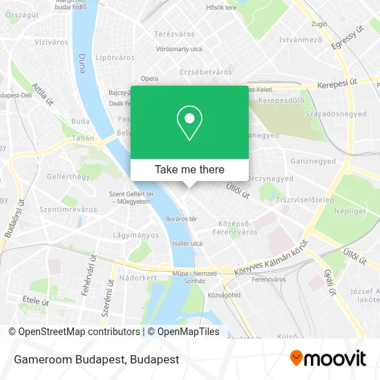 Gameroom Budapest map
