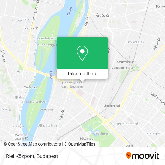 Riel Központ map