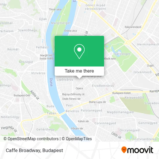 Caffe Broadway map