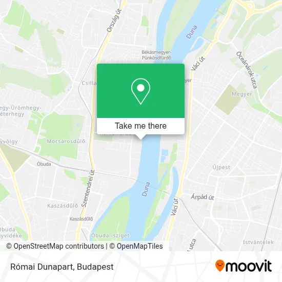 Római Dunapart map