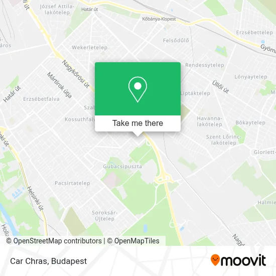 Car Chras map