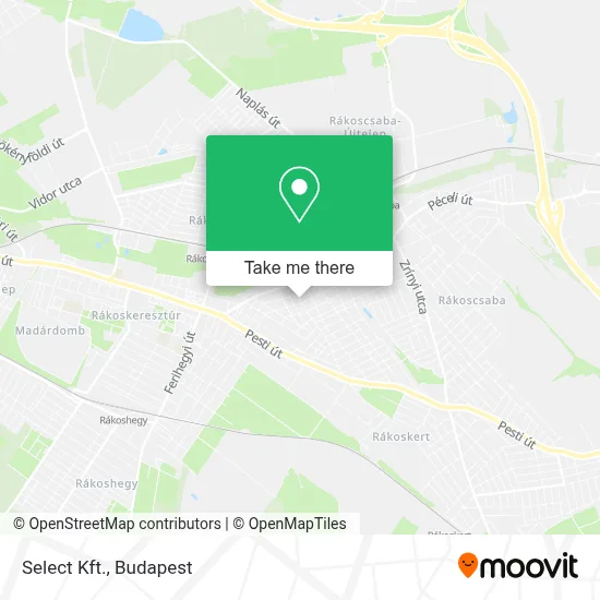 Select Kft. map