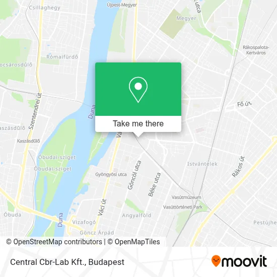 Central Cbr-Lab Kft. map