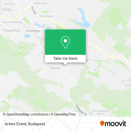 Arteis Event map