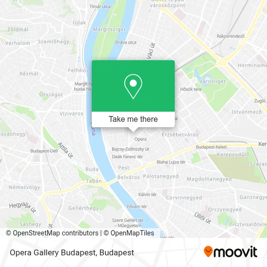 Opera Gallery Budapest map
