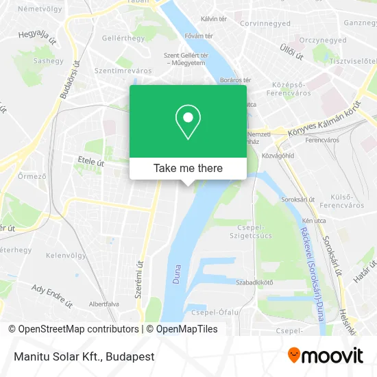 Manitu Solar Kft. map