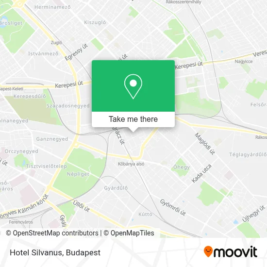 Hotel Silvanus map