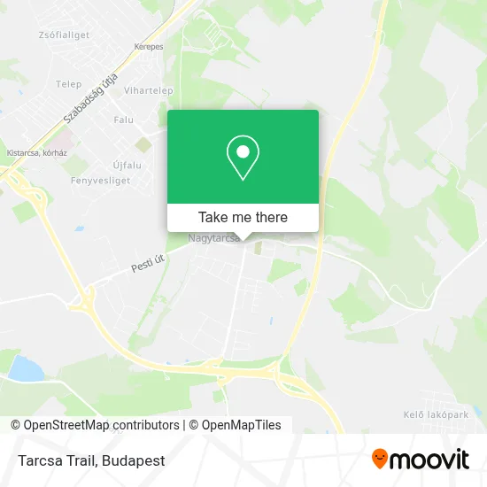 Tarcsa Trail map