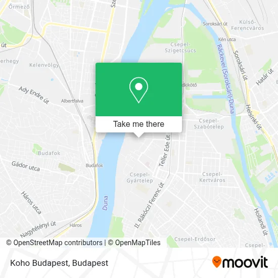 Koho Budapest map