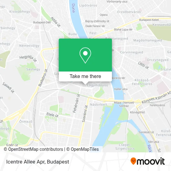 Icentre Allee Apr map