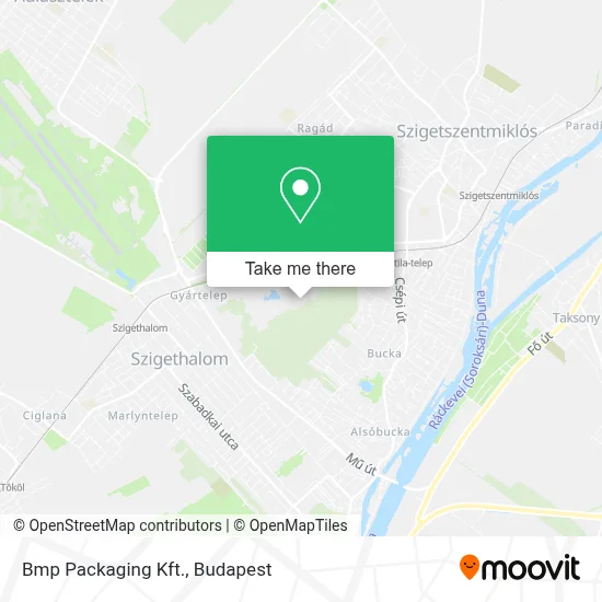 Bmp Packaging Kft. map