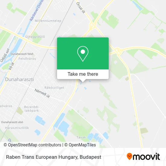 Raben Trans European Hungary map