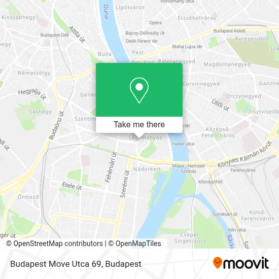 Budapest Move Utca 69 map