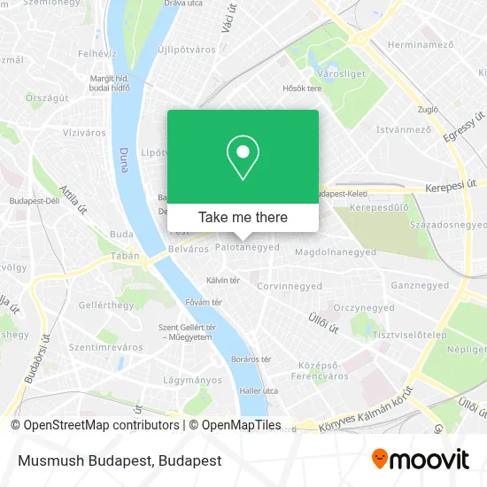 Musmush Budapest map