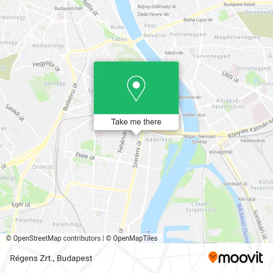 Régens Zrt. map