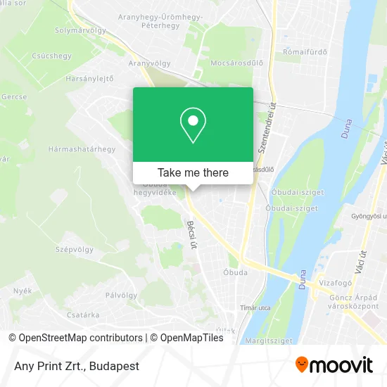 Any Print Zrt. map