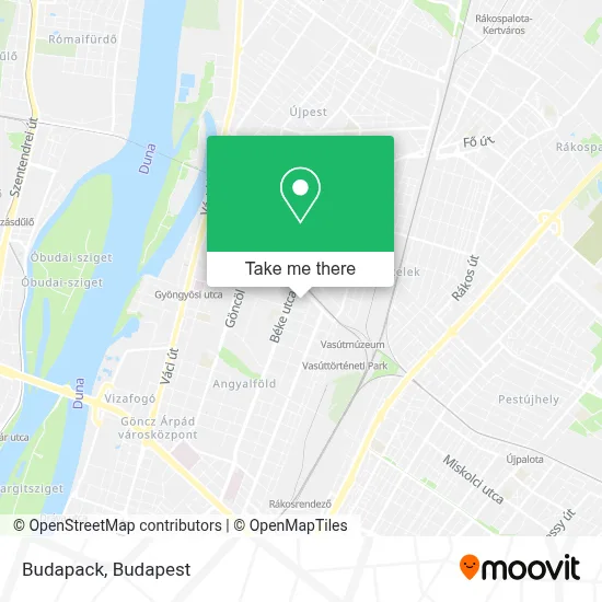 Budapack map