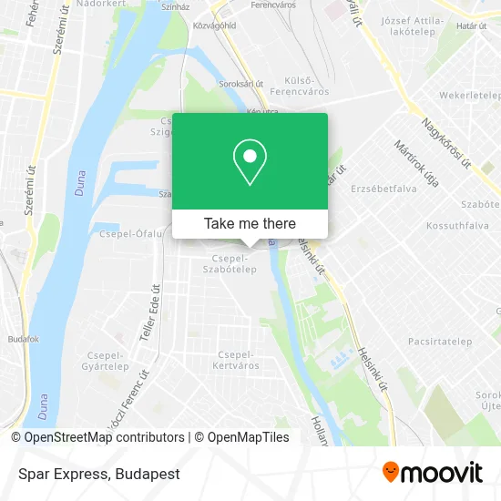Spar Express map