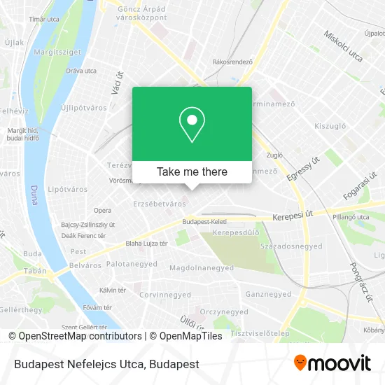 Budapest Nefelejcs Utca map