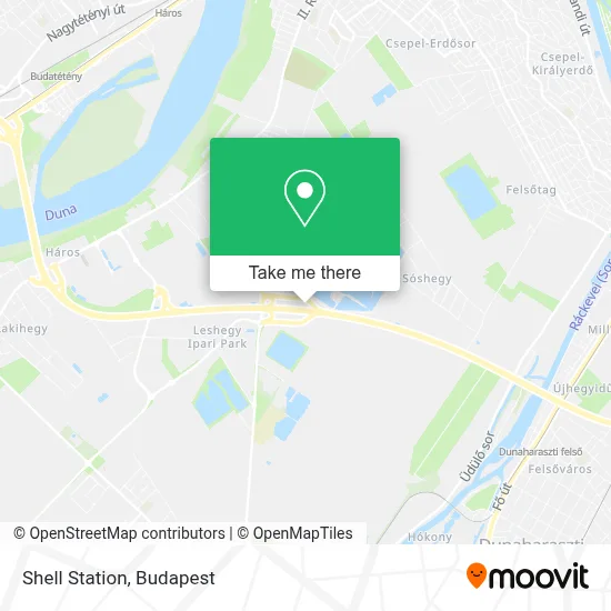 Shell Station map