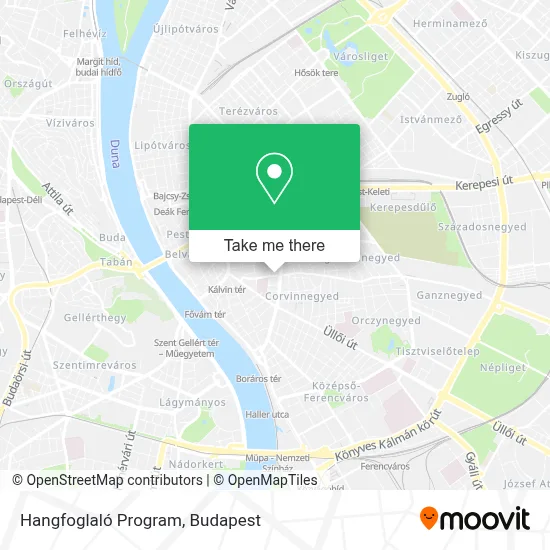 Hangfoglaló Program map