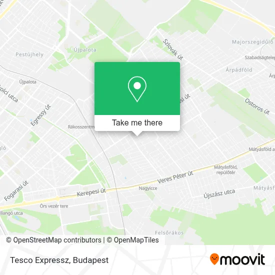 Tesco Expressz map