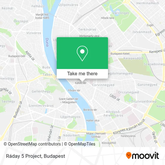 Ráday 5 Project map