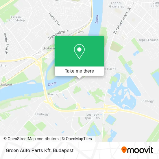 Green Auto Parts Kft map