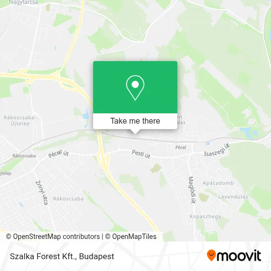 Szalka Forest Kft. map