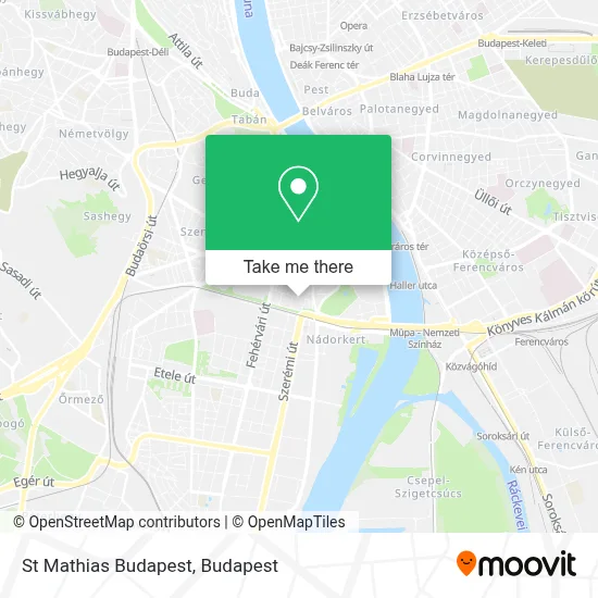 St Mathias Budapest map