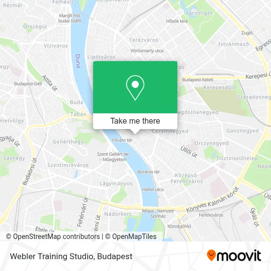 Webler Training Studio map