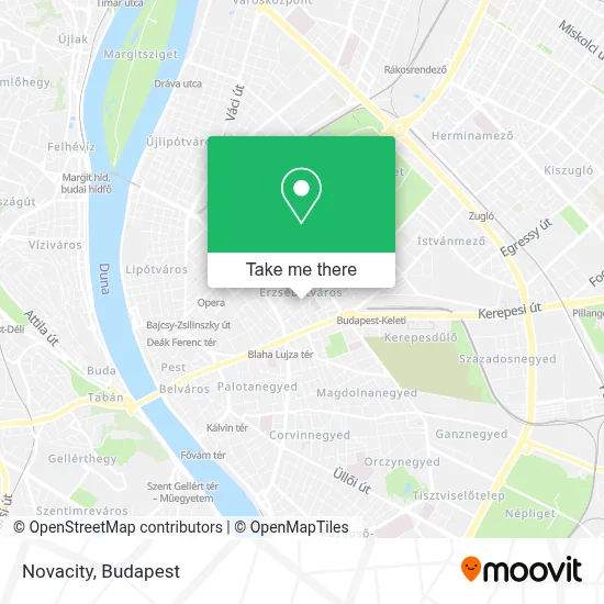 Novacity map