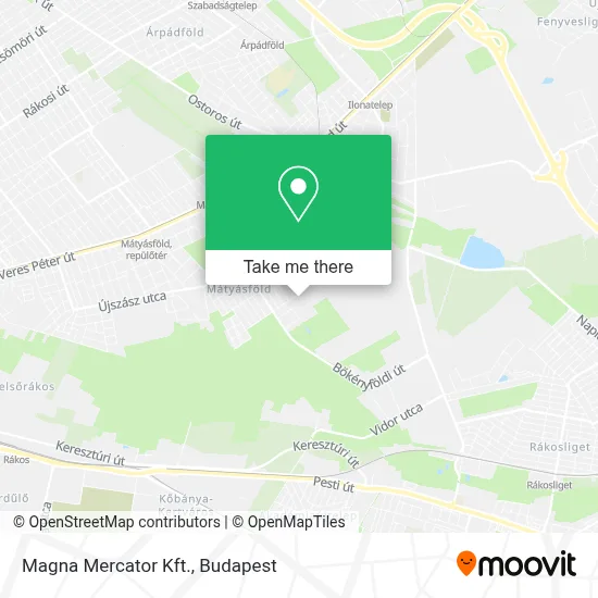 Magna Mercator Kft. map