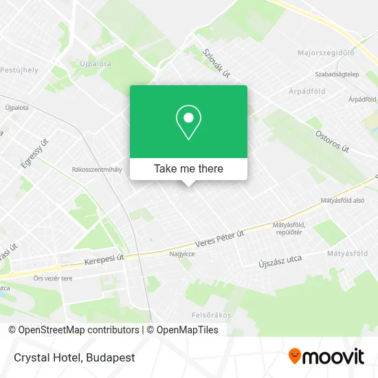 Hotel Crystal map