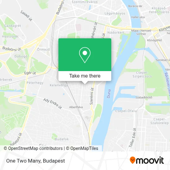 One Two Many map