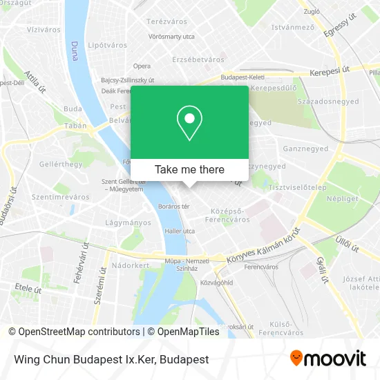 Wing Chun Budapest Ix.Ker map