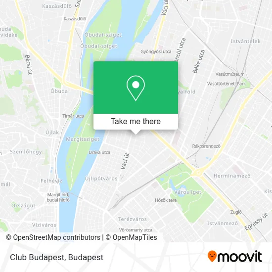 Club Budapest map