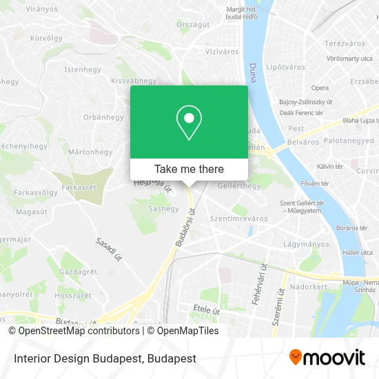 Interior Design Budapest map