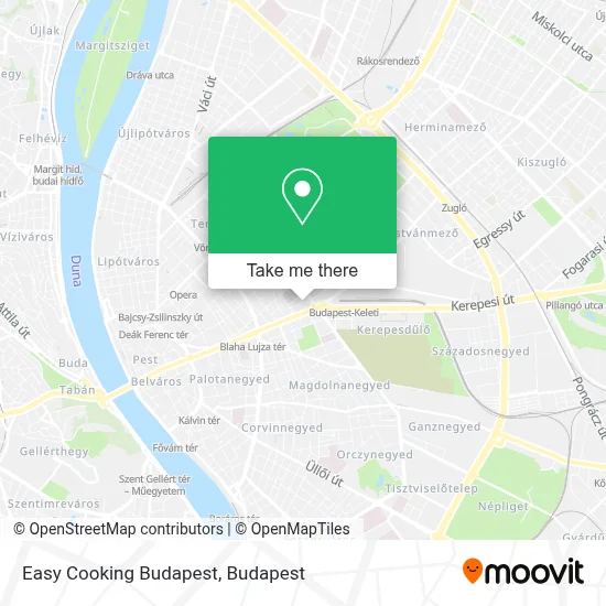 Easy Cooking Budapest map