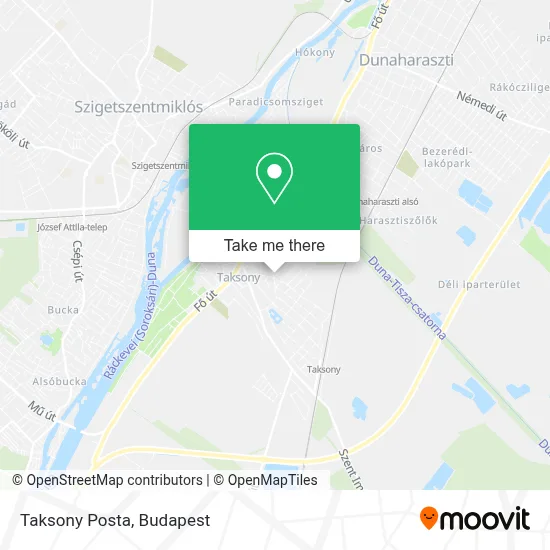 Taksony Posta map